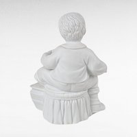 Vintage Dept 56 Christmas Presents Figurine Set, Boy with Train, Girl with Doll, Winter Silhouette, Holiday Decor, Christmas Gift
