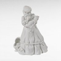 Vintage Dept 56 Christmas Presents Figurine Set, Boy with Train, Girl with Doll, Winter Silhouette, Holiday Decor, Christmas Gift