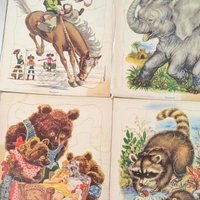 Vintage Playskool Tray Puzzles, Kids Puzzles, Animal Puzzles, Educational Toys, Children's Gifts, Collectible Toys, 1970s Toys