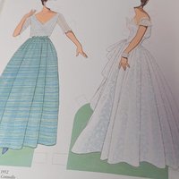 1985 Great Fashion Designs of the Fifties Paper Dolls, Tom Tierney, Complete Set, Vintage Paper Dolls, Gift for Collector
