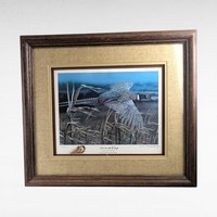 Vintage Set on the Wing Signed and Numbered Framed Pheasant Print