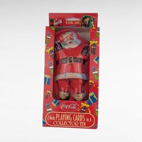 Vintage Coca Cola Lot, Wind-Up Polar Bears, Santa Tin Playing Cards, Collectible Coca Cola, New in Package