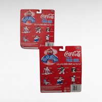 Vintage Coca Cola Lot, Wind-Up Polar Bears, Santa Tin Playing Cards, Collectible Coca Cola, New in Package