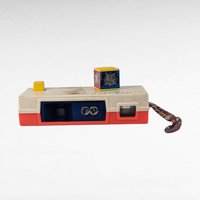 Vintage Fisher Price Camera & Hickory Dickory Dock Clock Radio Toy, 1970s Toys, Retro Toys, Nostalgic Toys, Educational Toys, Gift for Kids