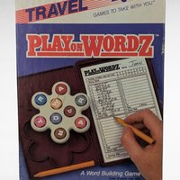 1986 Milton Bradley Travel Play on Wordz Game, Vintage Word Building Game, Family Fun, Road Trip Entertainment, Gift for Game Collectors