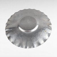 Vintage Aluminum Serving Tray & Plate Set, Hand Wrought Floral Design, Collectible Aluminumware, Gift for Vintage Lovers