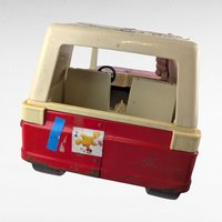 Vintage Red Metal Tonka Mighty Adventure Jeep, 18" Length, Stickers, Collectible Tonka Toy, Gift for Collector