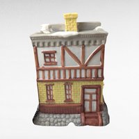 Vintage Dickens Collectibles Porcelain Lighted Houses Set, Christmas Village Display, Holiday Decor, Christmas Decoration