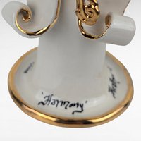 2001 Blue Sky Clayworks Heather Goldminc "Harmony" Candle Holder, Vintage Ceramic Figurine, Home Accent