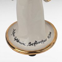 2001 Blue Sky Clayworks Heather Goldminc "Harmony" Candle Holder, Vintage Ceramic Figurine, Home Accent