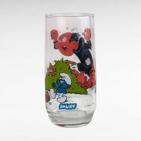Vintage 1982 Smurf Tumblers, Set of 4, Papa, Jokey, Gargamel, Handy Smurf, Collectible Smurf Glasses, Gift for 80s Nostalgia
