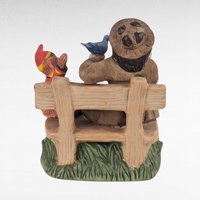 Vintage Flambro 3" Emmett Kelly Jr. Feeding Birds Figurine, Ceramic Clown, Collectible Figurine, Gift for Bird Lover, Circus Decor