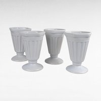 Vintage Smuckers Ceramic Ice Cream Cups, Set of 4, Sundae Dishes, Collectible Kitchenware, Smuckers Memorabilia, Ice Cream Party