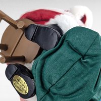 1998 Clothique Possible Dreams Santa Figure, Sitting with Book, Collectible Santa Claus, Holiday Gift, Possible Dreams Santa