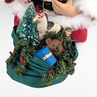 1998 Clothique Possible Dreams Santa Figure, Sitting with Book, Collectible Santa Claus, Holiday Gift, Possible Dreams Santa