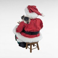 1998 Clothique Possible Dreams Santa Figure, Sitting with Book, Collectible Santa Claus, Holiday Gift, Possible Dreams Santa