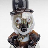 Vintage Art Glass Clown, Handblown Glass Clown, Collectible Glass Figurine, Clown Decor, Art Glass Sculpture, Whimsical Clown, Glass Art