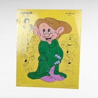 Vintage Children's Puzzle Lot, Garfield, Dopey, Wooden Jigsaw, 1970s-80s Toys, Collectible Puzzles, Gift for Kids, Nostalgic Decor