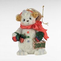 Vintage Cherished Teddies Figurines, Christmas Ornaments, Collectible Bears, 1990s-2000s, Gift for Collector, Nostalgic Decor