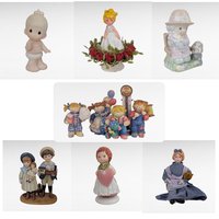 Vintage Figurine Lot - Precious Moments, Inarco, Jan Hagara, & More