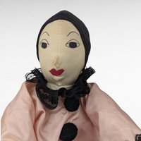 Vintage Handmade Cloth Doll Pair, Pink & Black Doll, Companion Doll, Collectible Dolls, Gift for Child, Nostalgic Decor