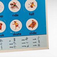 Vintage Whitman Help Yourself Picture Word Puzzles, 1961 No. 1 & 3, Educational Toys, Preschool Learning, Kids Room Decor