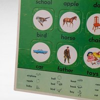 Vintage Whitman Help Yourself Picture Word Puzzles, 1961 No. 1 & 3, Educational Toys, Preschool Learning, Kids Room Decor
