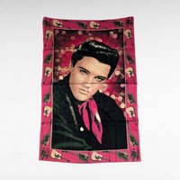 Vintage Elvis Tapestry, 52x34", Music Memorabilia, Rock and Roll Decor, Gift for Elvis Fan, Wall Hanging