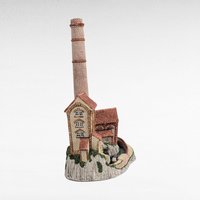 Vintage 1987 David Winter Derbyshire Mill, The Midlands Collection, Cottage Decor,  Collectible Figurine