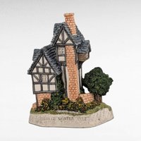 1993 David Winter The Engine House Village Sculpture, Tudor Style Collectible, Vintage Home Decor, Gift for Collector, Miniature Building