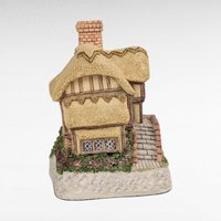 1993 David Winter Whileaway Cottage, Quaint Country Cottage, Vintage Collectible Figurine, Gift for Collector, Miniature Building