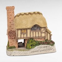 1993 David Winter Whileaway Cottage, Quaint Country Cottage, Vintage Collectible Figurine, Gift for Collector, Miniature Building