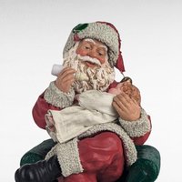 Vintage Clothique Possible Dreams Santa Feeding Baby Musical Figure, Collectible Santa, Holiday Decor, Christmas Gift, Musical Santa