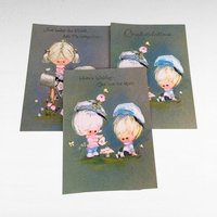 Vintage 1960s Greeting Cards Set, 18 Cards Total, Unused, Happy Birthday, Get Well, Friendship, Gift for Collector, Retro Stationery