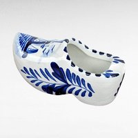Vintage Delft Blue Shoe Ashtray and German Windmill Plate, Hand-Painted Ceramic Decor, Gift for Collector, Home Decor