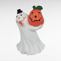 Vintage Ceramic Halloween Decor Lot - Ghost Figurines, Jack O' Lantern Nightlight, Tealight Holders - Spooky Home Decor, Halloween Gift