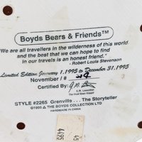 Vintage Boyds Bears Figurines, Grenville Storyteller, Bailey Plush with Dottie, Walker Bear-Foot Friends, Collectible Boyds Bears
