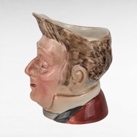 Vintage Beswick Mr. Pecksniff Toby Mug, Ceramic Character Jug, Dickens Collectible, Gift for Collector, 3.5 Inches