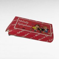 Vintage Taiyo Melody Xylophone, 8.5" Long, 3 Drumsticks, Music Sheet, Collectible Toy, Musical Instrument, Gift for Child