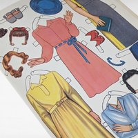 Vintage Queen Holden Hair-Do Dolls Book with Clothes & 31 Hairstyles, 1950s Paper Doll Fun, Gift for Retro Collectors