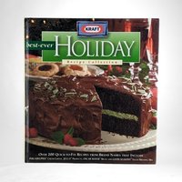 Vintage Christmas Craft and Cookbook Pair - BHG Treasury Crafts & Foods, Kraft Best Ever Holiday Recipes - Retro Christmas Decor