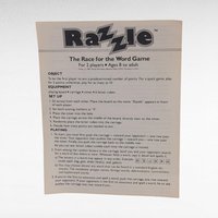 1981 Parker Brothers Razzle Word Game, Complete with Instructions, Vintage Word Challenge, Family Game Night, Gift for Game Collectors