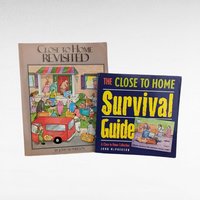 Close to Home Comic Book Pair by John McPherson, "Revisited" & "Survival Guide," Vintage Cartoon Humor, Gift for Comic Strip Fan