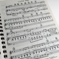 Vintage 55 Great Love Songs Sheet Music Book, Softcover, Spiral Bound, Classic Romantic Music, Gift for Pianist, Musician, Valentine's Day