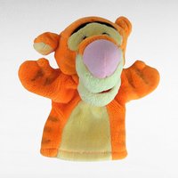 Vintage Disney Plush Pooh Bear Lot - Sears Winnie the Pooh, Mattel Tigger Hand Puppet, Owl Beanie Plush - Collectible Toys