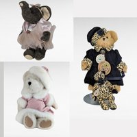 Vintage Boyds Bears Plush Collection, Collectible Boyds Bears, Bailey, Elephant, Pink Dress Bear, Gift for Bear Lovers