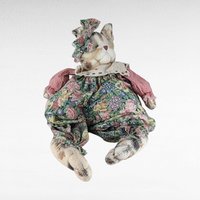 Vintage Plush Cat Pair, Handmade Cat Doll, Button Decor Cat, Collectible Cats, Gift for Cat Lovers, Vintage Plush Animals