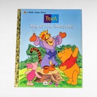 Vintage Winnie the Pooh Book Lot, Pooh King of the Beasties, Honey Patch, Jokes & Riddles, Tigger Golden Book, A.A. Milne, Children's Books