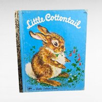 Vintage Bunny Rabbit Little Golden Book Lot, Velveteen Rabbit, Peter Rabbit, Little Cottontail, Rabbit's Adventure, Children's Books