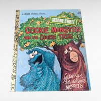 Vintage Sesame Street Little Golden Book Lot, Big Bird, Oscar, Cookie Monster, Four Seasons, Children's Books, Collectible Books